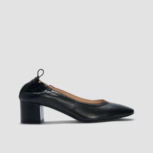 NWOB Everlane The Italian Nappa Leather Day Heel in Black, Size 7